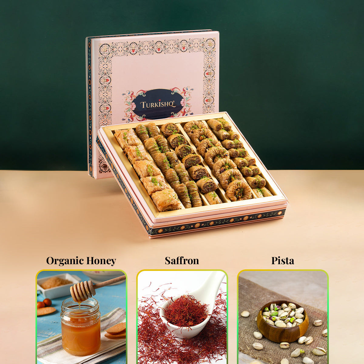 Assorted Pista Baklava 1 KG