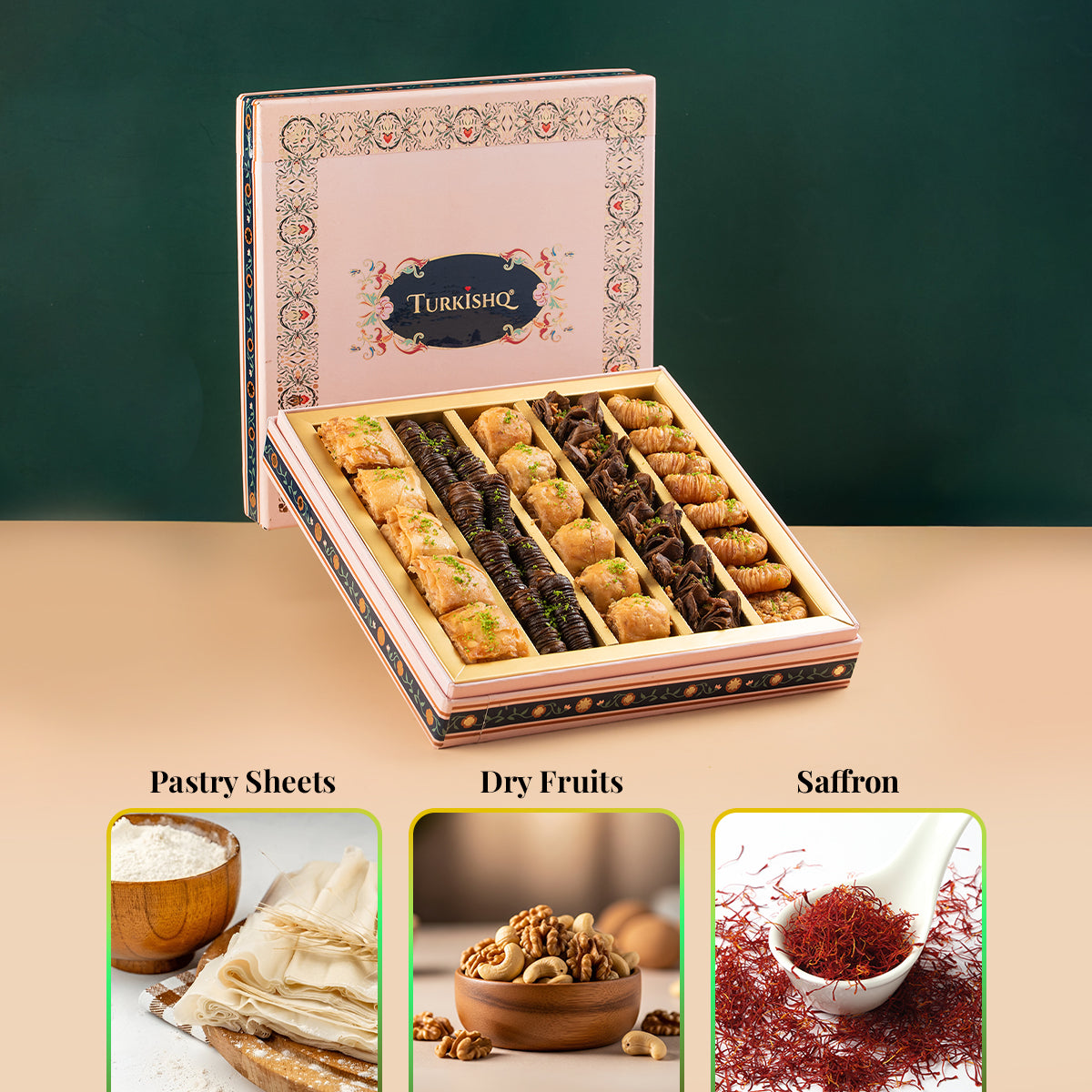 Assorted Kaju & Chocolate Baklava 1KG