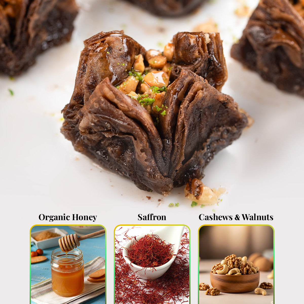 Chocolate Flower Baklava