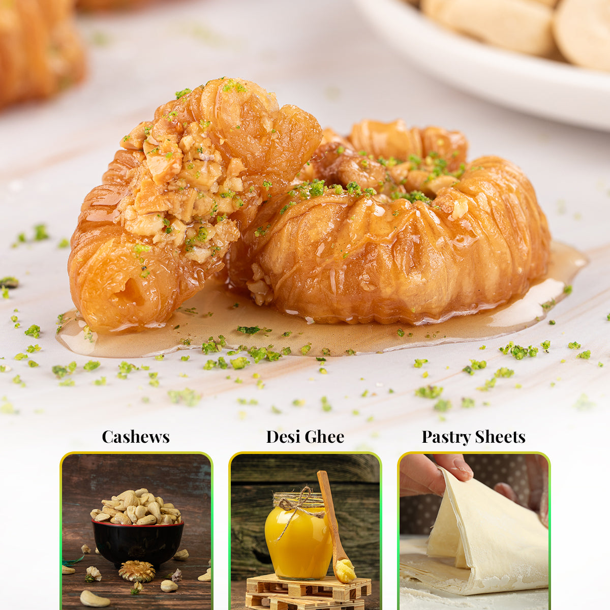 Kaju Bulbul Nest Baklava