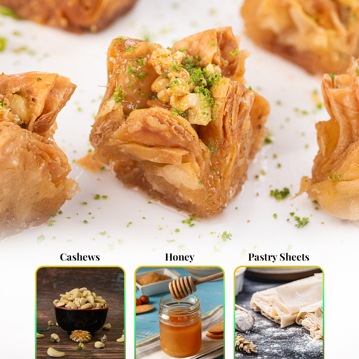 Kaju Flower Baklava