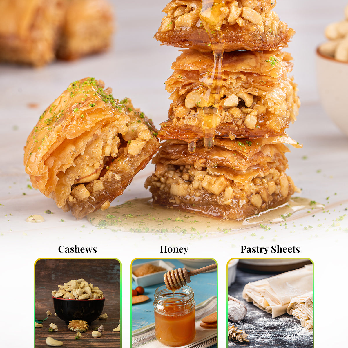 Kaju Square Baklava