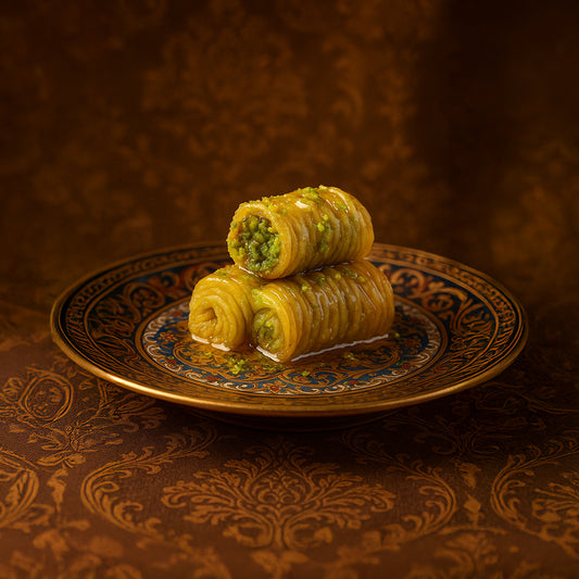 Pistachio Finger Fold Baklava